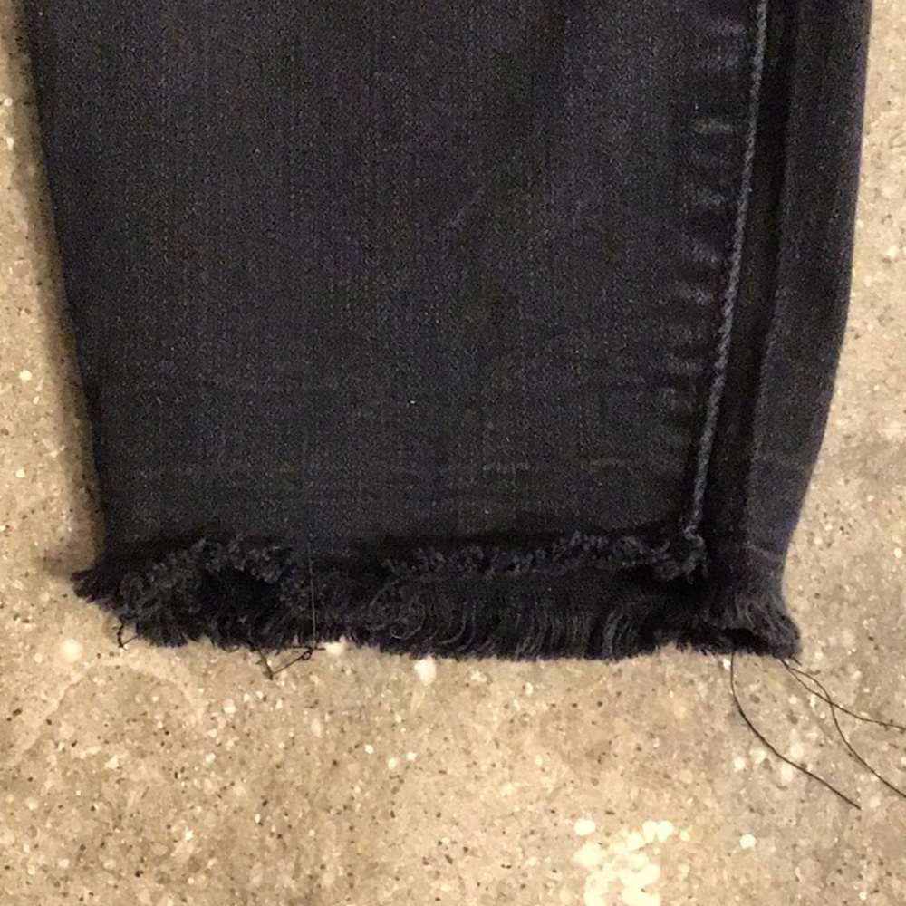 Torrid Denim cropped frayed jeans, 12, black - Picture 8 of 14